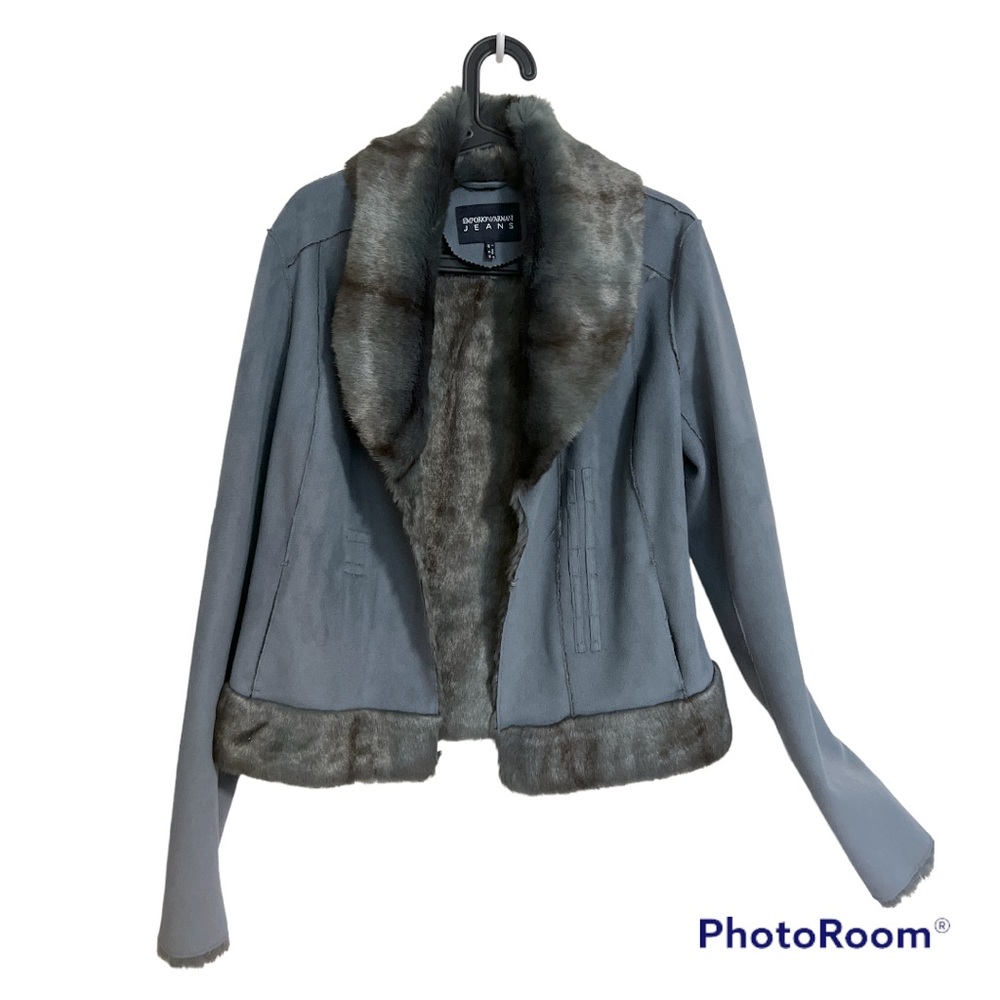 Emporio Armani coat faux fur